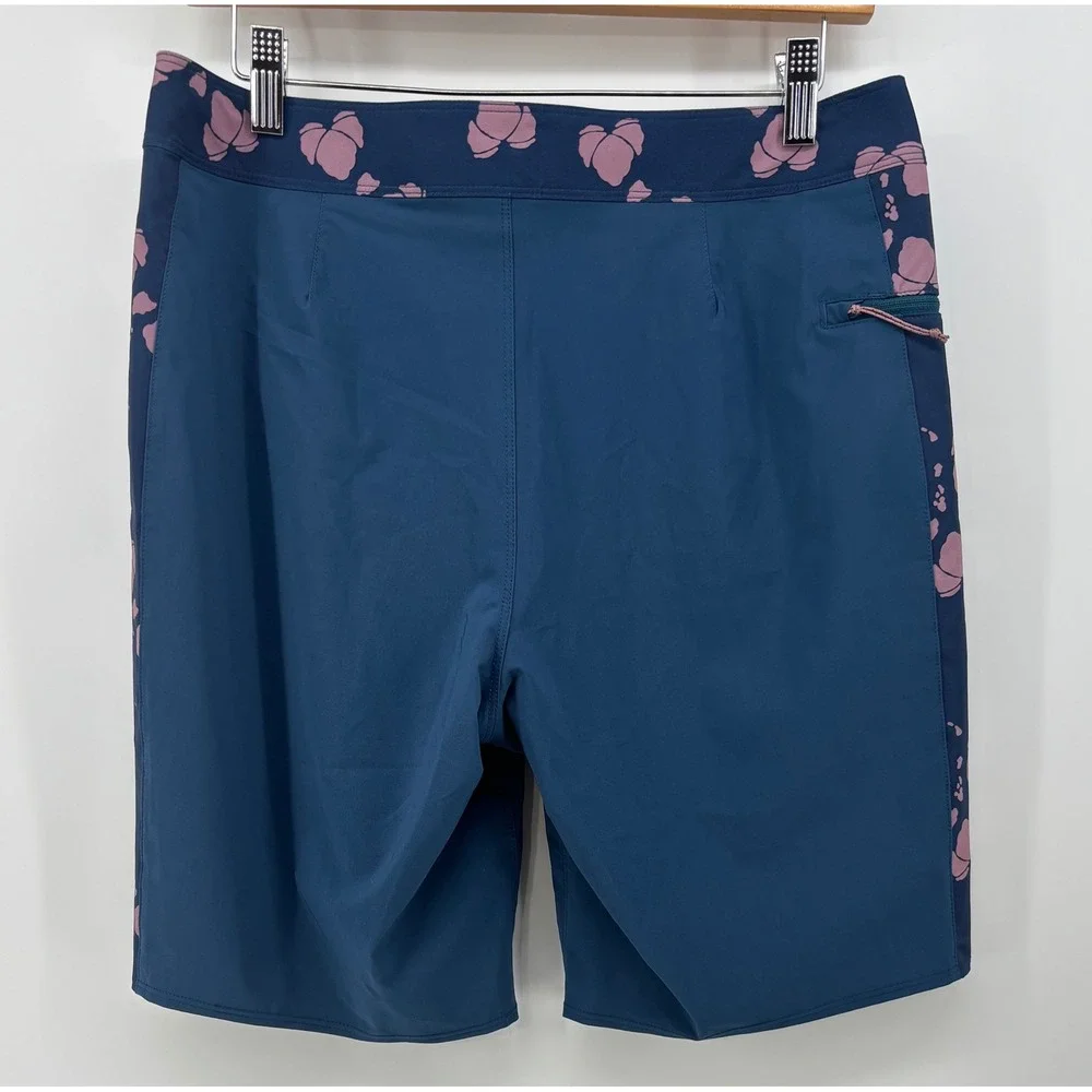 Patagonia Hydropeak SP Gerry Lopez Board Shorts Mens 30 Blue Floral